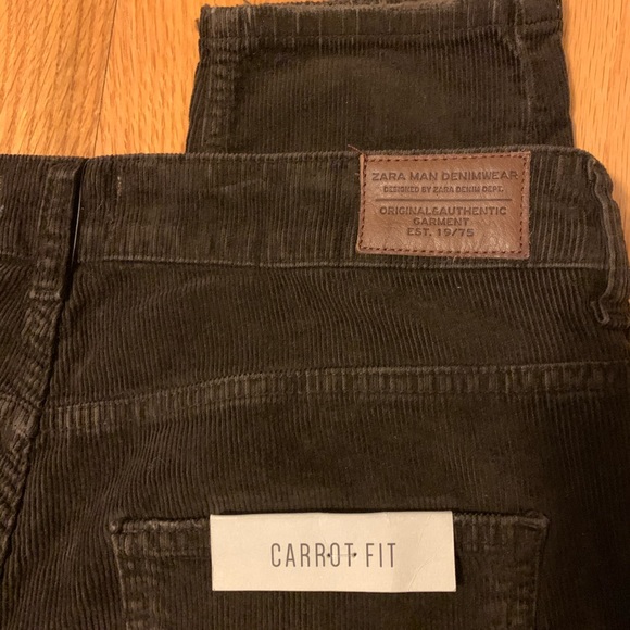 Zara Brown Corduroy Pants W31 - Picture 5 of 6